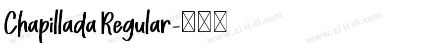 Chapillada Regular字体转换
